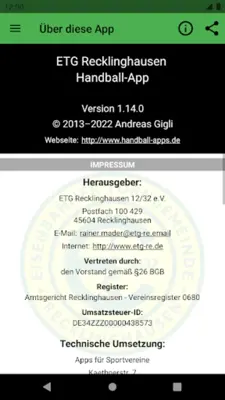 ETG Recklinghausen android App screenshot 0